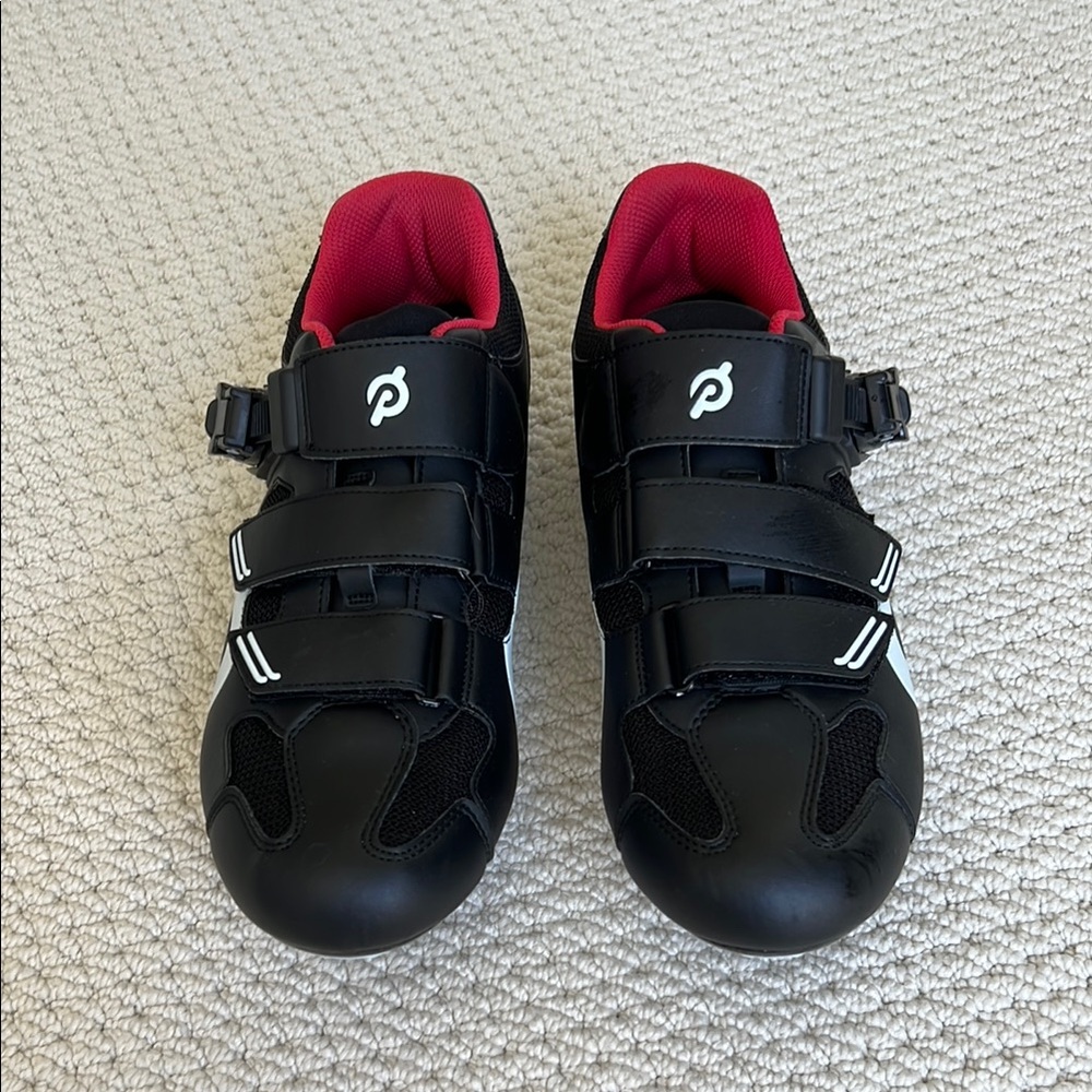 Peloton Men’s Black Cycling Shoes with Red Liner